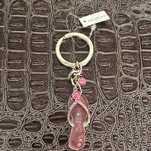 Pink Flip flop Keychain